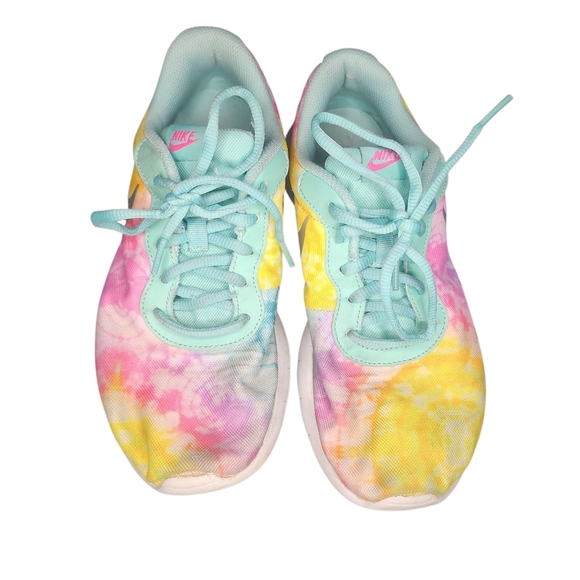 Nike Pastel Tie-Dye Sneakers Big Kid Size 6.5 Used Condition - Picture 1 of 7